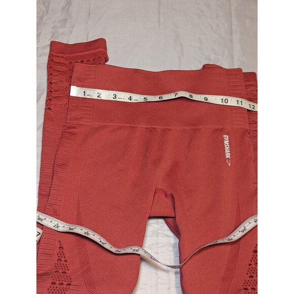 Gymshark Energy Seamless Leggings Training Gym Perforated women's size XS Orange - Picture 10 of 14